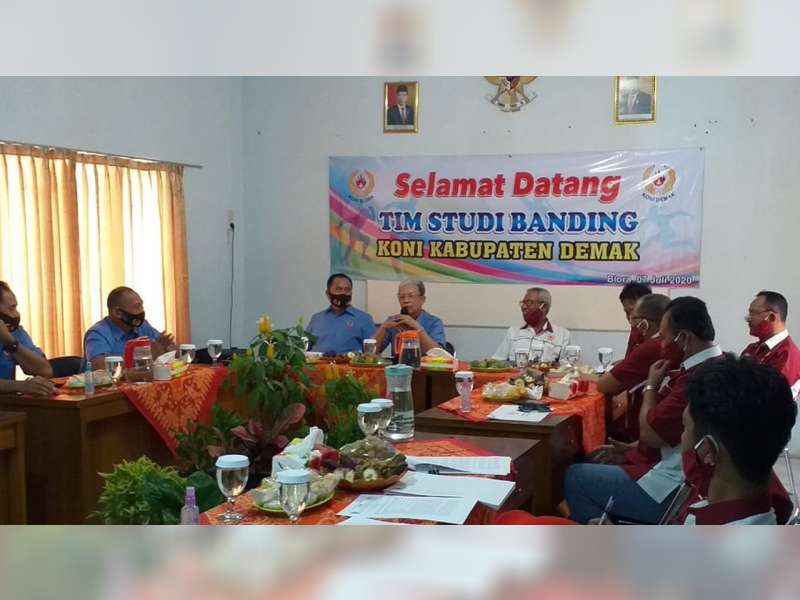 KONI Kabupaten Blora Terima Kunjungan dari KONI Kabupaten Demak