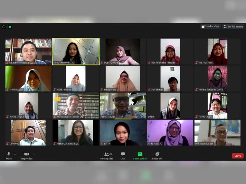 Jalin Persahabatan, Penerima Beasiswa Banyu Urip di Bojonegoro Gelar Pertemuan Online