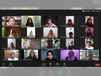 Jalin Persahabatan, Penerima Beasiswa Banyu Urip di Bojonegoro Gelar Pertemuan Online