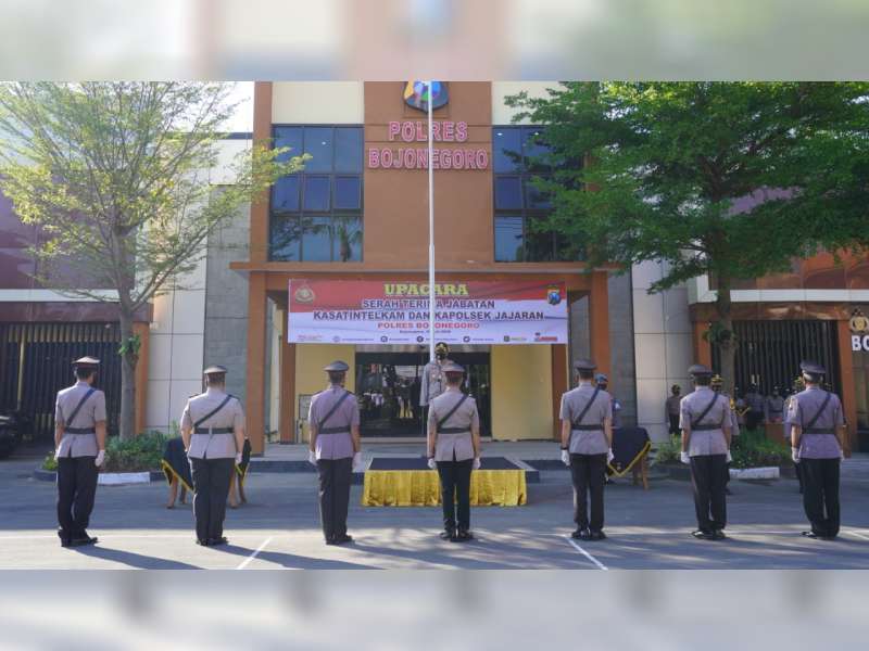 Kapolres Bojonegoro Pimpin Sertijab Kasat Intelkam dan 4 Kapolsek