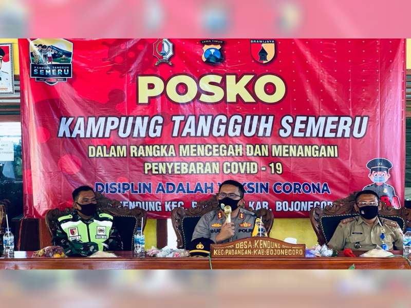 Kapolres Bojonegoro Harap Kampung Tangguh Semeru Mampu Selesaikan Permasalahan di Desa
