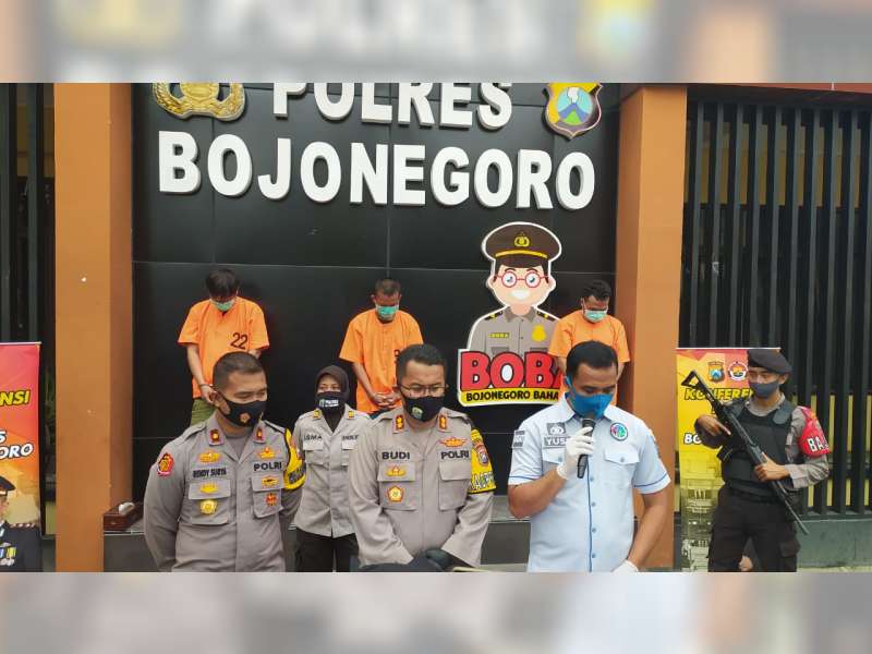 Polres Bojonegoro Ungkap 2 Kasus Penyalahgunaan Narkotika Jenis Sabu-Sabu