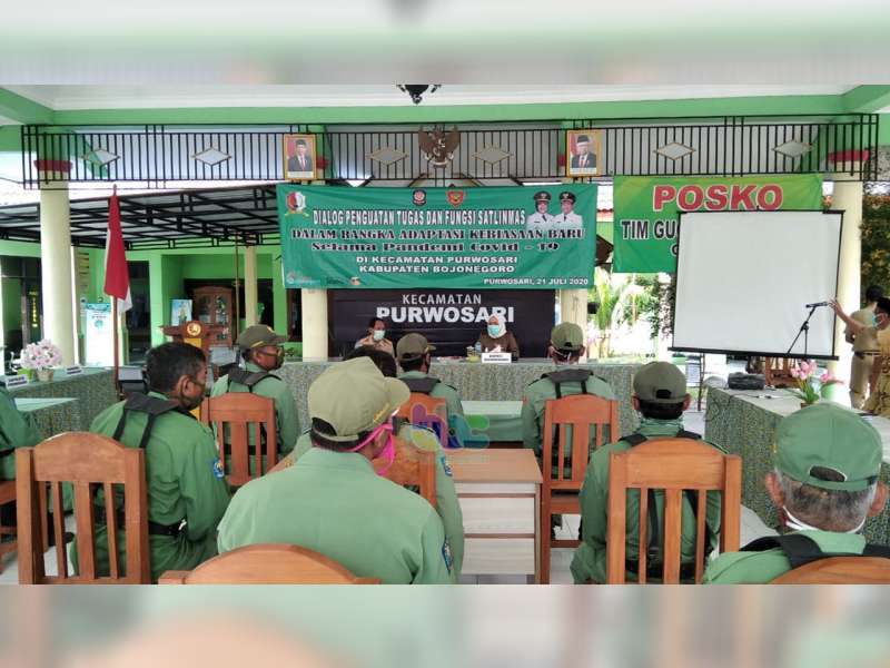 Bupati Bojonegoro Hadiri Dialog Penguatan Sat Linmas Jelang Adaptasi Kebiasaan Baru