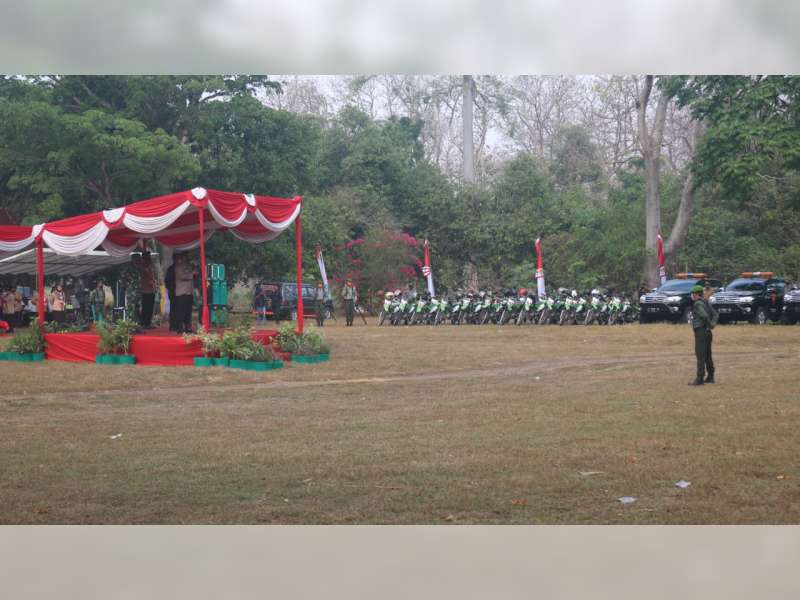 Polres Bojonegoro Gelar Apel Kesiapsiagaan Penanggulangan Bencana Karhutla