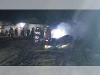 Diduga Akibat Bediang, Kandang Sapi Milik Warga Dander Bojonegoro Terbakar