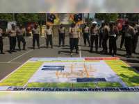 Polres Bojonegoro Gelar Simulasi Pengamanan Pengesahan Warga Baru Perguruan Silat