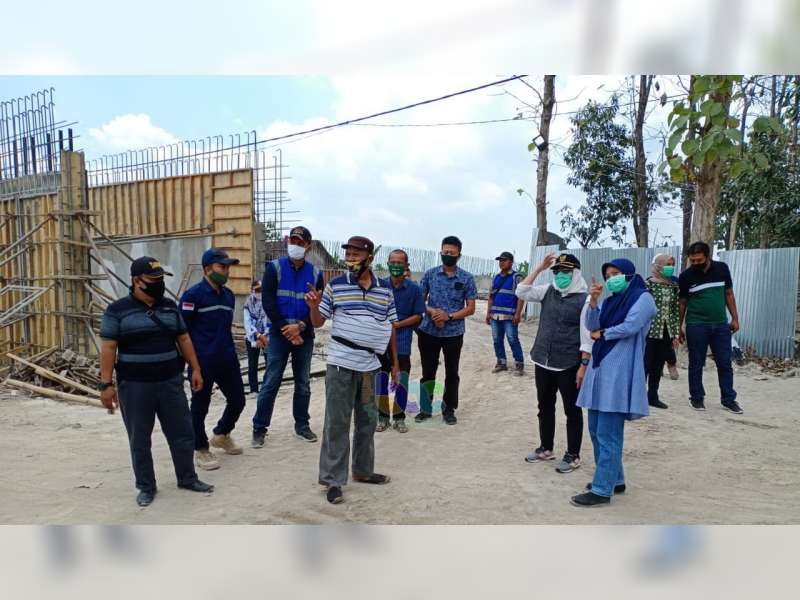 Bupati Bojonegoro Tinjau Pelaksanaan Pembangunan Jembatan Penghubung Bojonegoro - Blora