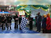 Bupati Anna Muawanah Berangkatan Kirab Pusaka Ki Andong Sari, di Ledok Kulon Bojonegoro