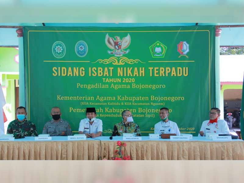 Wakil Bupati Bojonegoro Budi Irawanto, Hadiri Sidang Itsbat Nikah Terpadu di Kalitidu