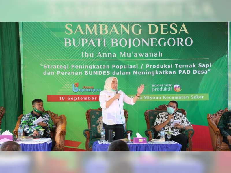 Bupati Bojonegoro Anna Muawanah, Hadiri Sambang Desa di Kecamatan Sekar