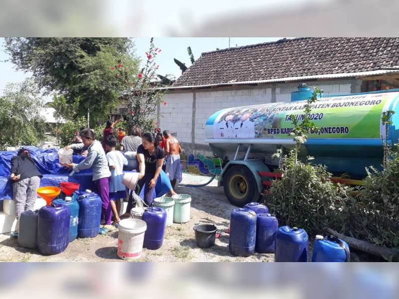 Dampak Musim Kemarau Meluas, 15 Desa di 9 Kecamatan di Bojonegoro Alami Krisis Air Bersih