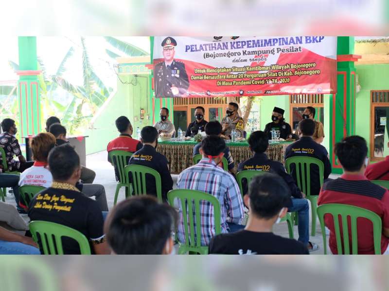 Polres Bojonegoro Kembali Gelar Pelatihan dan Diskusi Bersama Perguruan Silat di Kanor