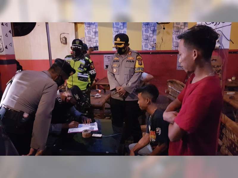 Aparat Gabungan di Bojonegoro Kembali Gelar Operasi Yustisi Protokol Kesehatan Covid-19