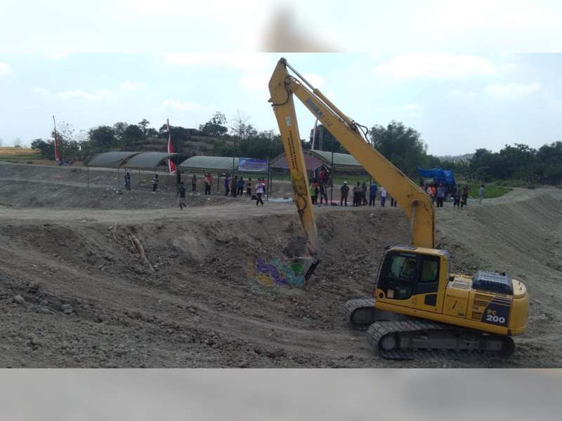 Selesai Dibangun, Sudetan Kali Gandong di Temayang Bojonegoro Diresmikan