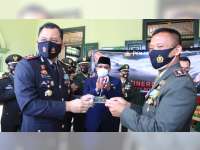 HUT TNI ke-75, Polres Blora Beri Kejutan pada Kodim Blora