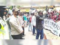 Aksi Unjuk Rasa, Tolak UU Omnibus Law Cipta Kerja di Bojonegoro Berjalan Tertib dan Damai