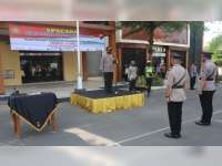 Kapolres Bojonegoro Pimpin Serah Terima Jabatan Kasat Lantas