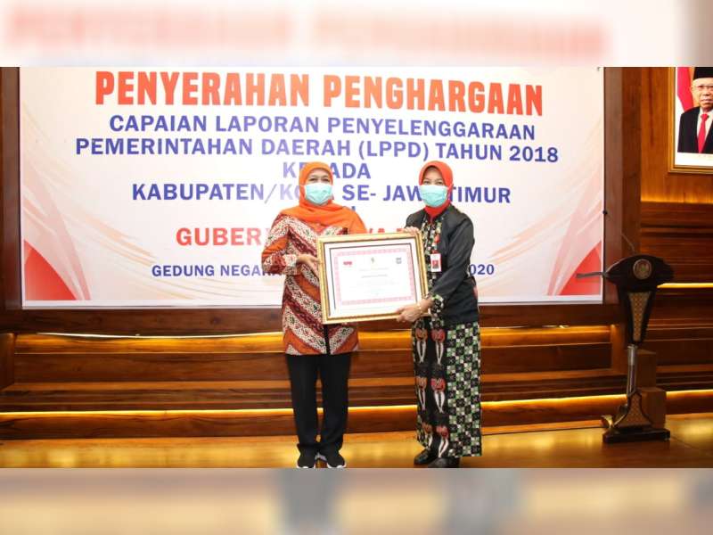 Pemkab Bojonegoro Raih Status Kinerja Sangat Tinggi atas LPPD Tahun 2018