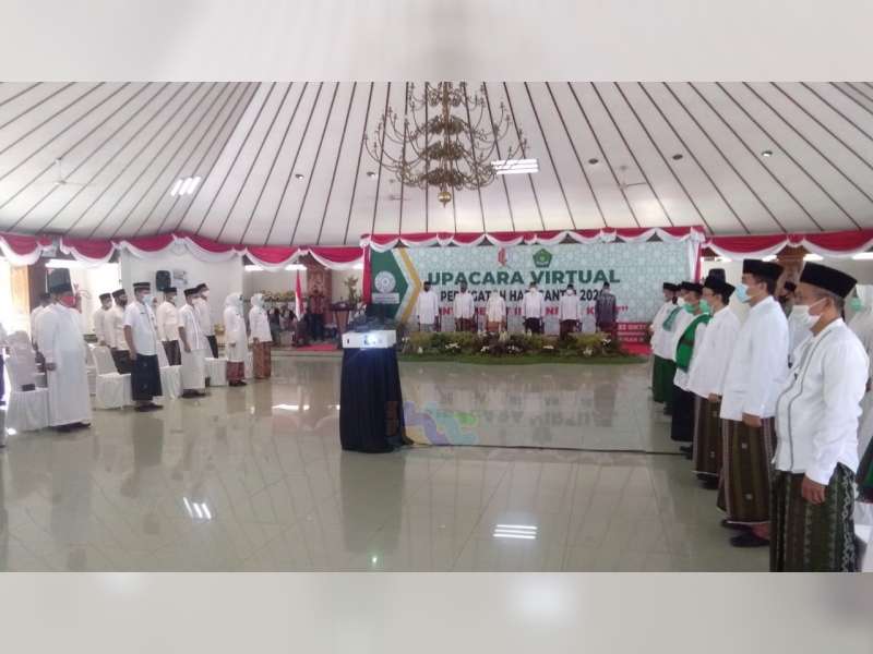 Bupati Pimpin Upacara Peringatan Hari Santri Nasional Secara Virtual di Pendapa Pemkab Bojonegoro