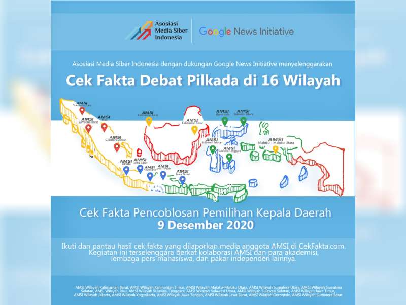 AMSI Gelar Cek Fakta Pilkada 2020 di 16 Wilayah