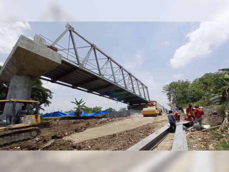 Progres Pembangunan Jembatan Lume, Penghubung Bojonegoro-Blora, Capai 80 Persen