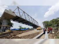 Progres Pembangunan Jembatan Lume, Penghubung Bojonegoro-Blora, Capai 80 Persen