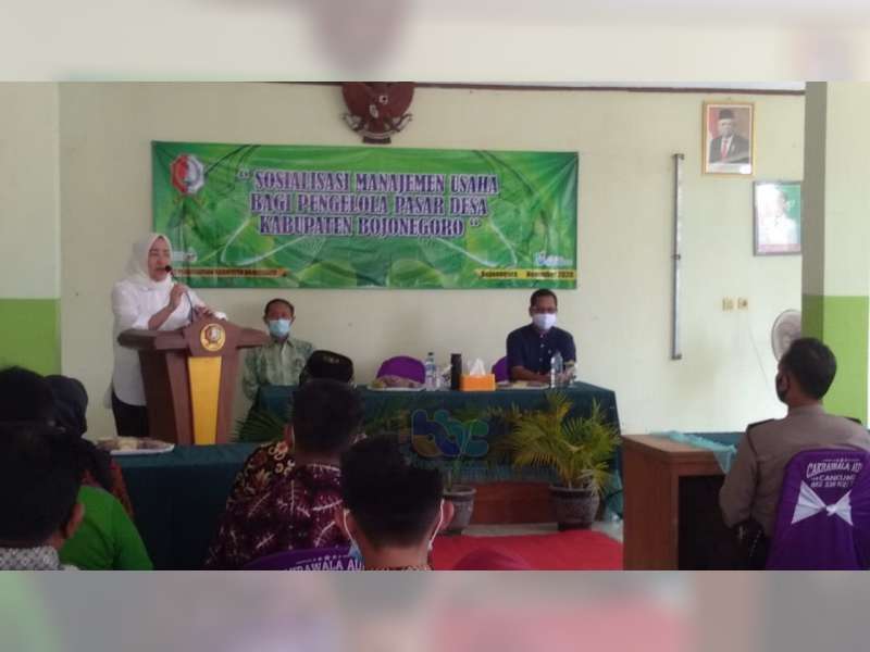 Bupati Bojonegoro Harap Pengelola Pasar Desa, Mampu Lakukan Penataan dan Penertiban Pasar