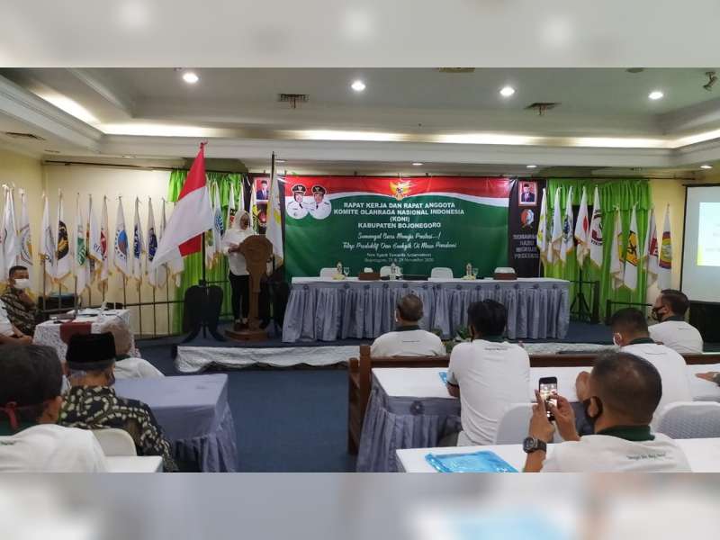 Hadiri Raker KONI, Bupati Bojonegoro Harap Program Pembinaan Dipersiapkan Dengan Matang
