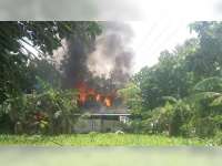 Diduga Akibat Korsleting Listrik, Rumah Warga Ngraho Bojonegoro Ludes Terbakar
