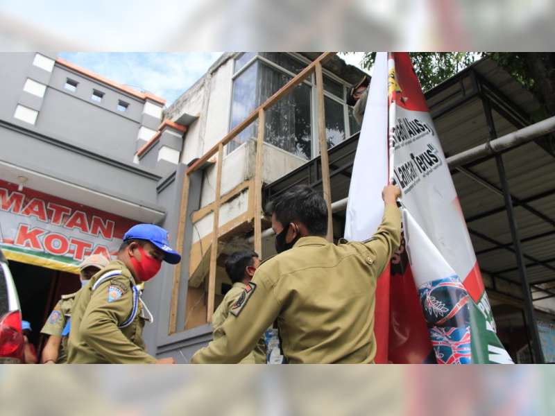 Masa Tenang, Bawaslu Blora Tertibkan APK dan BK Pasangan Calon dalam Pilkada 2020