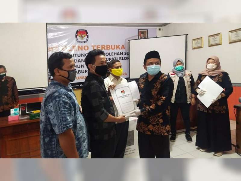 Hasil Rekapitulasi Perolehan Suara, Pasangan Arief Rohman-Try Yuli Setyowati Menangi Pilkada Blora