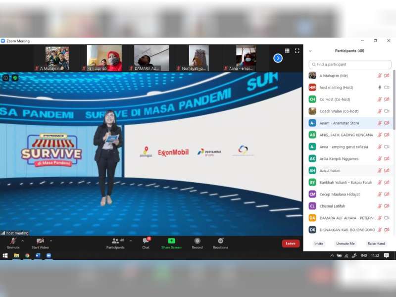 Dukung Iklim UMKM di Bojonegoro dan Tuban, EMCL Gelar Webinar 'Survive di Masa Pandemi'