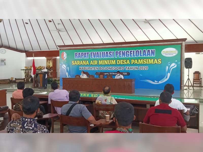 Pemkab Bojonegoro Gelar Rapat Evaluasi Pengelolaan Sarana Air Minum Desa Pamsimas