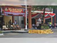 Polres Bojonegoro Laksanakan Apel Gelar Pasukan Operasi Lilin Semeru 2020