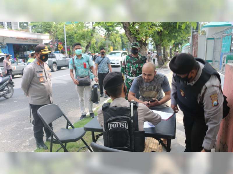 Kapolres Bojonegoro Perintahkan Anggota Gencar Laksanakan Operasi Yustisi Protokol Kesehatan