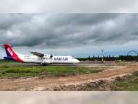 Pesawat NAM Air Berhasil Mendarat Dengan Mulus di Bandara Ngloram Cepu, Blora