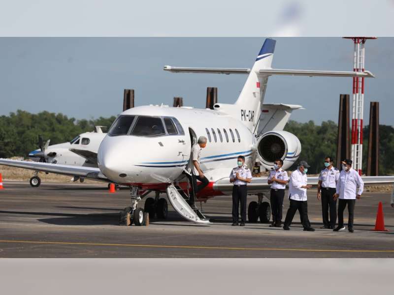 Tiga Menteri Bersama Gubernur Jateng, Tinjau Bandara Ngloram, Blora
