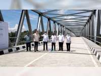 3 Menteri Kabinet Jokowi Hadiri Peresmian Jembatan Terusan Bojonegoro-Blora