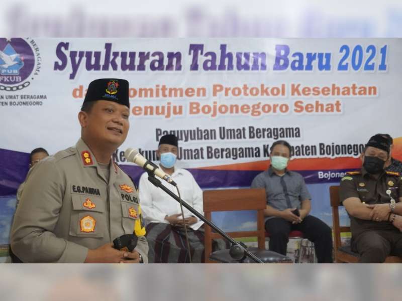 Kapolres Bojonegoro Ingatkan, Pencegahan COVID-19 Tanggung Jawab Seluruh Elemen Masyarakat