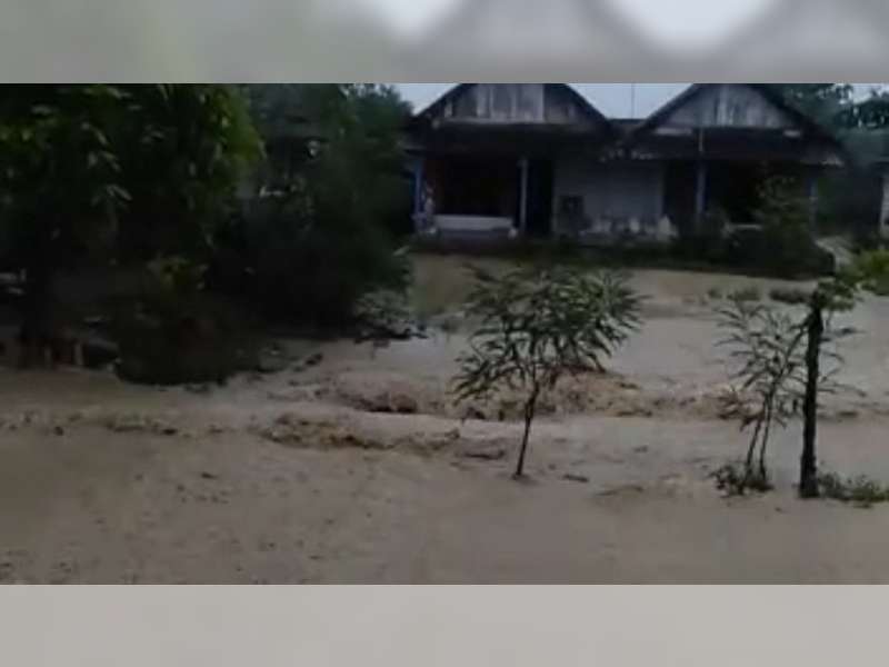 Puluhan Rumah Warga di Kecamatan Gondang Bojonegoro Tergenang Banjir