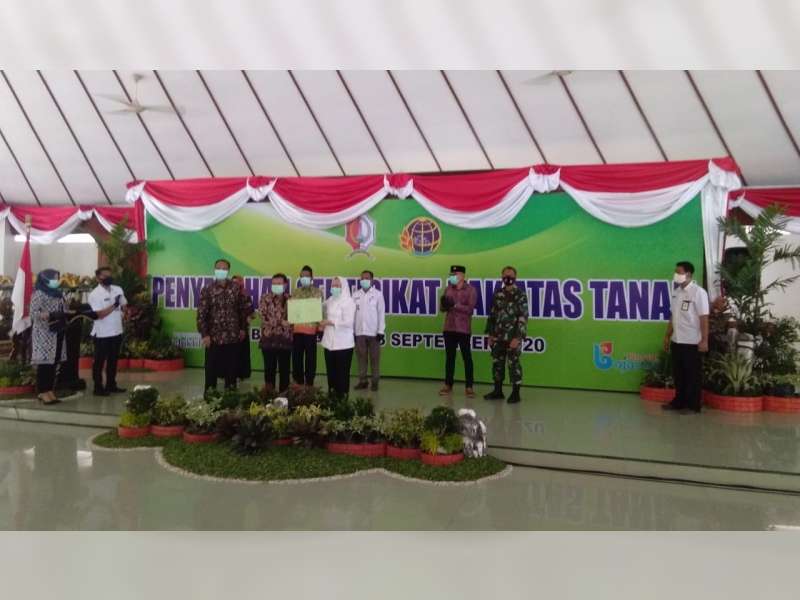 Tahun 2020, Kantor Pertanahan Bojonegoro Selesaikan 84.700 Sertifikat Program PTSL