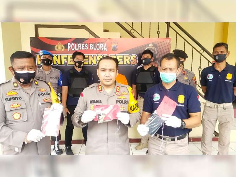 Polres Blora Tangkap Seorang Pengedar Narkoba Asal Mojokerto