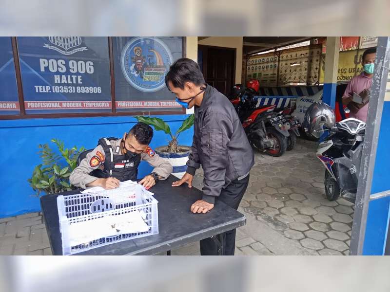 Aparat Gabungan di Bojonegoro Kembali Gelar Operasi Yustisi Protokol Kesehatan COVID-19