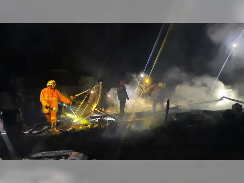 Rumah Milik Warga Gondang Bojonegoro Ludes Terbakar, Kerugian Ditaksir Capai Rp 90 Juta