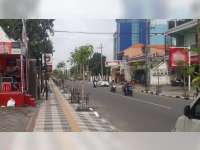 Kondisi Sejumlah Ruas Jalan di Kota Bojonegoro Hari Ini Lengang