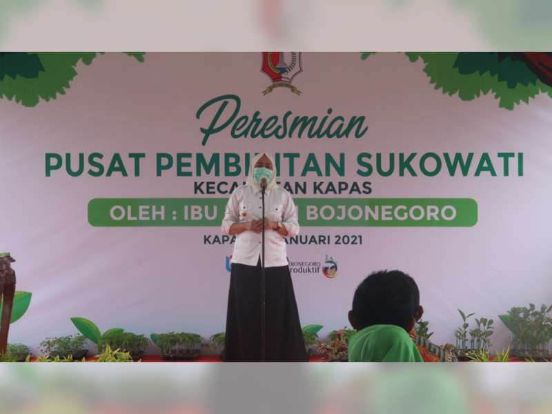 Bupati Bojonegoro Anna Muawanah Resmikan Pusat Pembibitan Sukowati