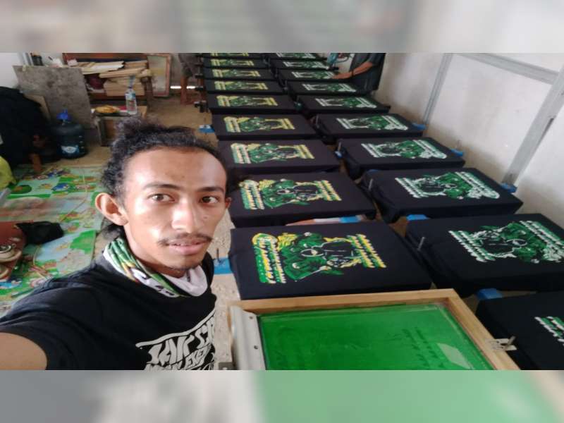 Usai Tertimpa Musibah, Pengusaha Sablon Asal Banjarsari, Bojonegoro Kembali Bangkit