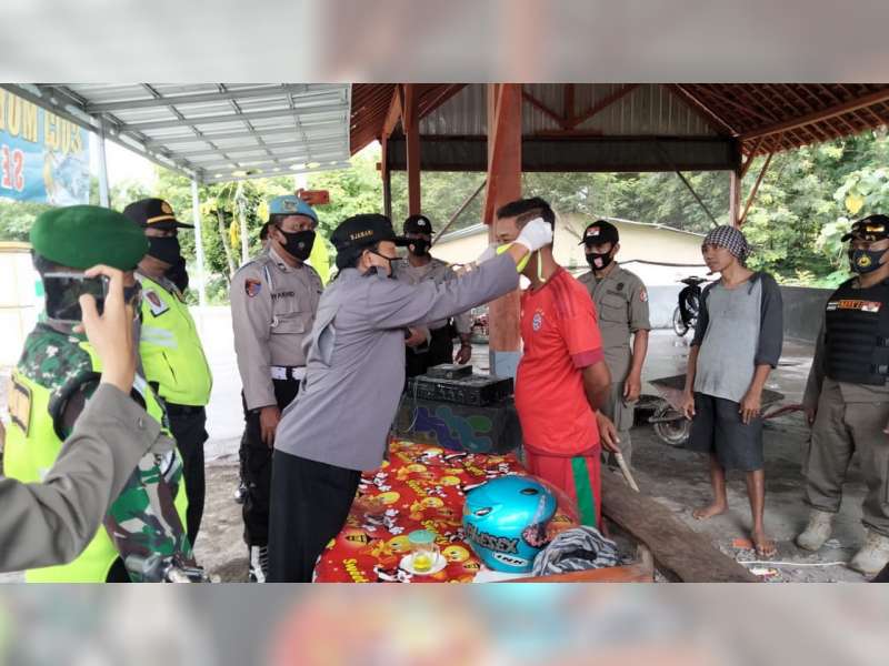 98 Orang Warga Malo, Bojonegoro, Terjaring Operasi Yustisi Protokol Kesehatan COVID-19