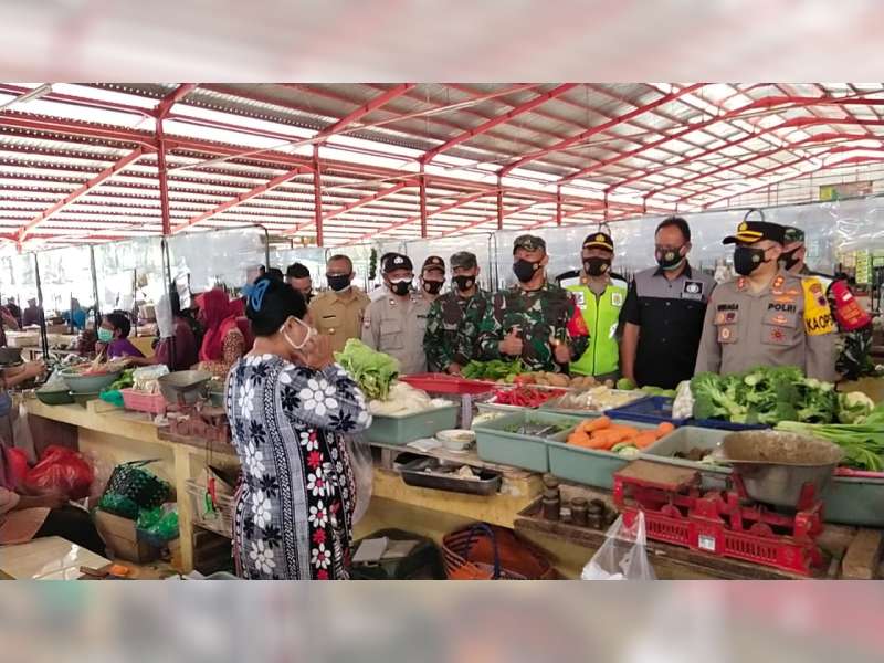 Aparat Gabungan di Blora Gelar Kampanye Protokol Kesehatan COVID-19