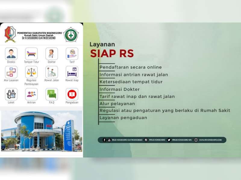 Mudahkan Pasien, RSUD R Sosodoro Djtikoesoemo Bojonegoro Luncurkan Aplikasi SIAP RS